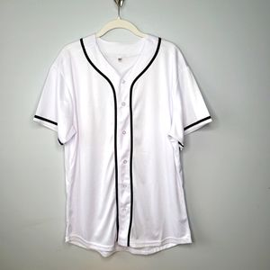 Men's Baseball Button Down Jersey Breathable Lightweight Casual Style